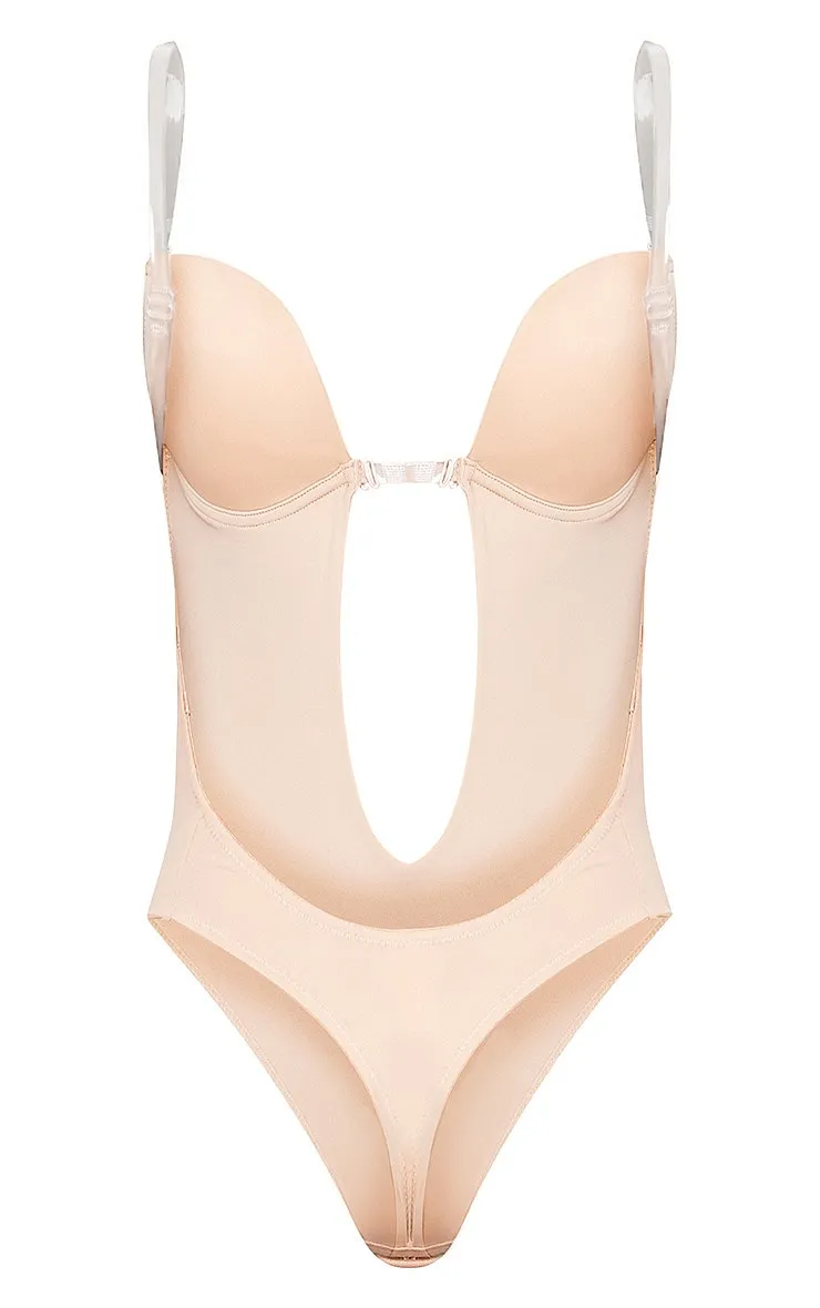 Nude Plunge Shapewear Body | Lingerie