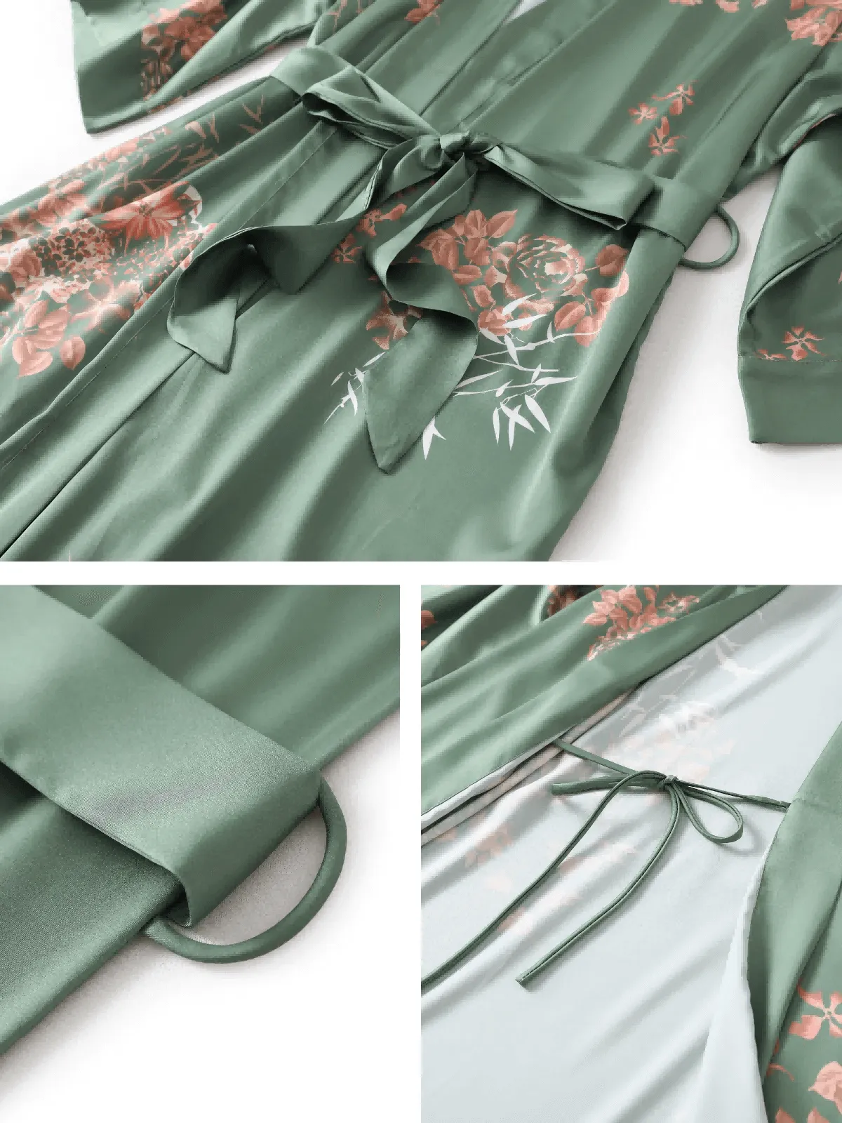 Olive Short Kimono Robe - Search Result: Shop Now!