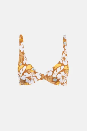 Pacific Floral Underwire Top in Golden - Shop Now!