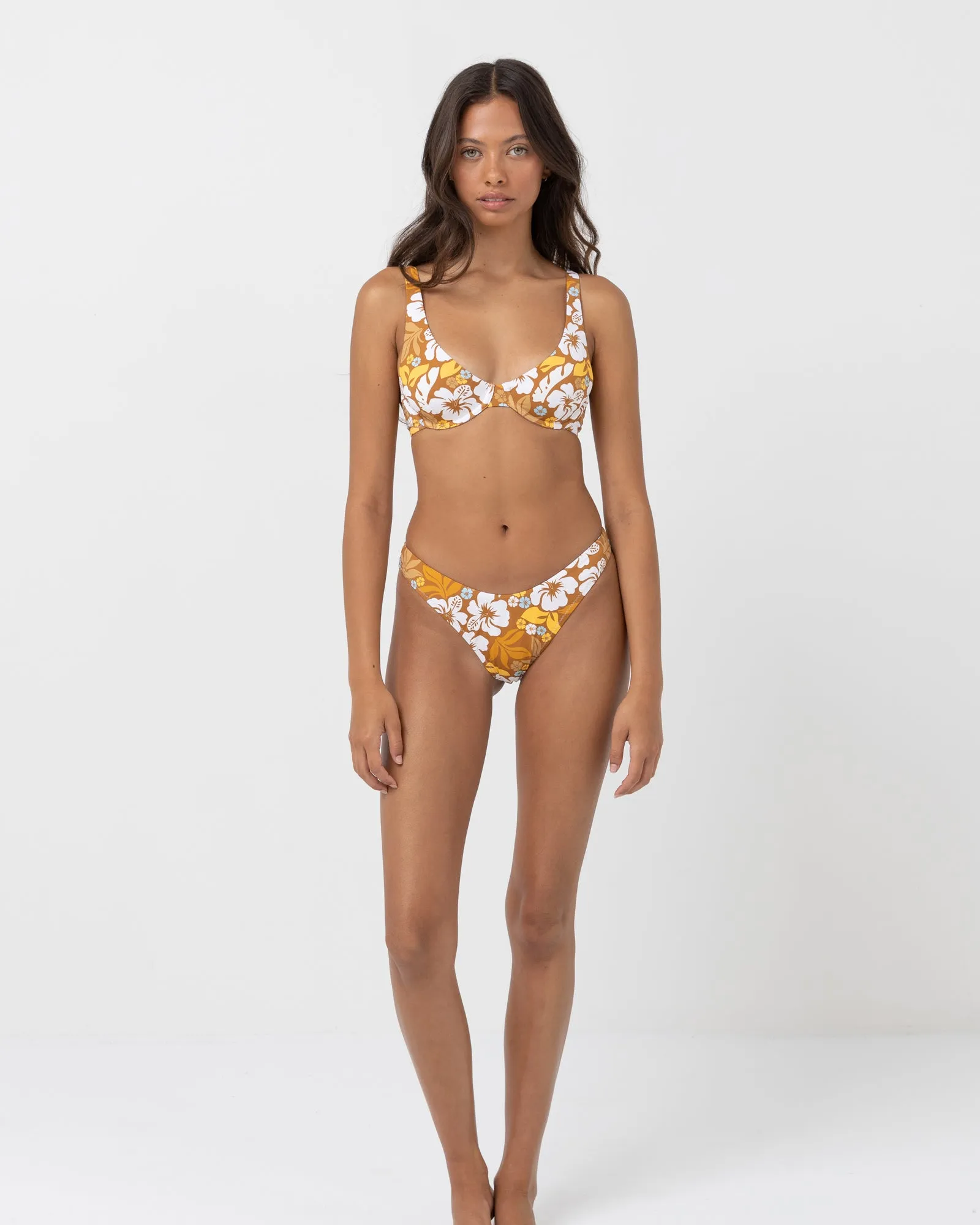 Pacific Floral Underwire Top in Golden - Shop Now!