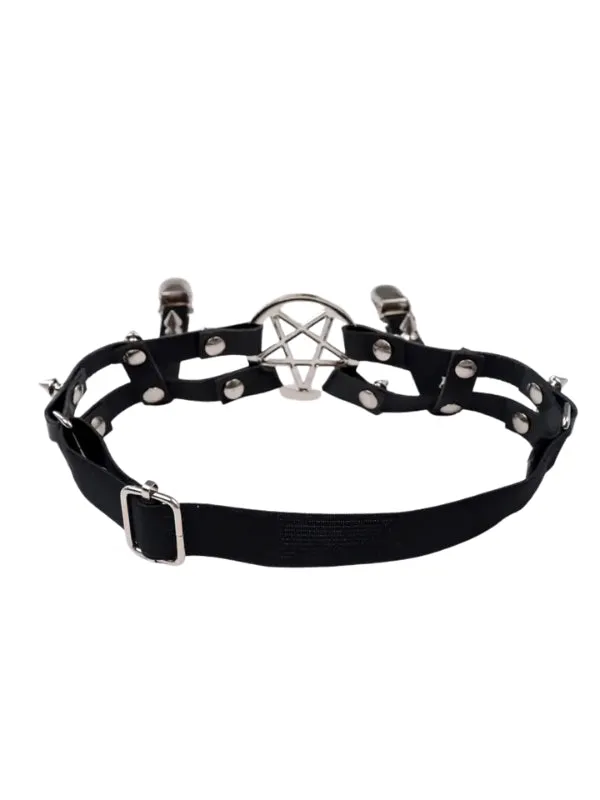 Pentagram Garter Belt with Rivet - Buy Now!