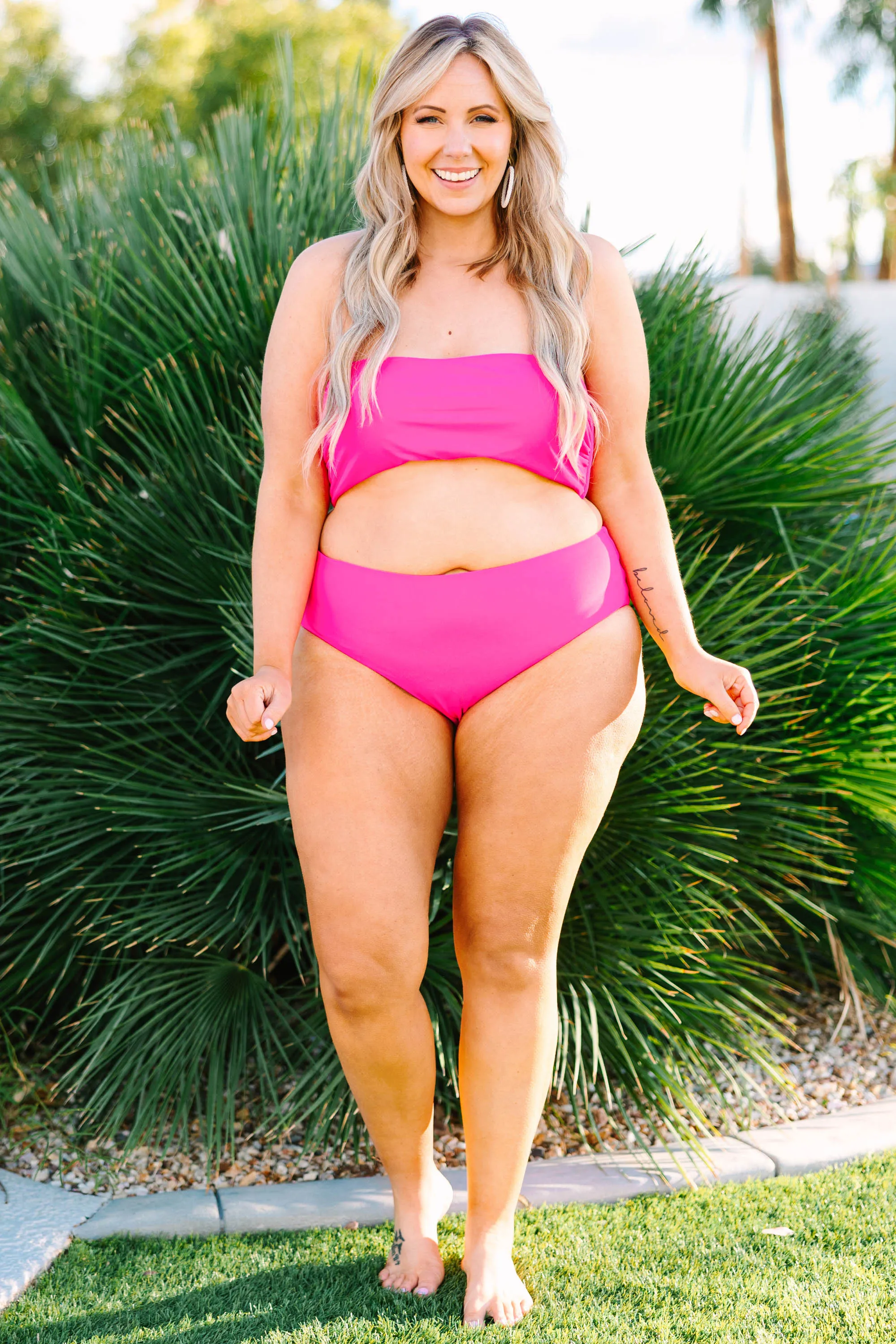 Pink Beach Boo Swim Bottom