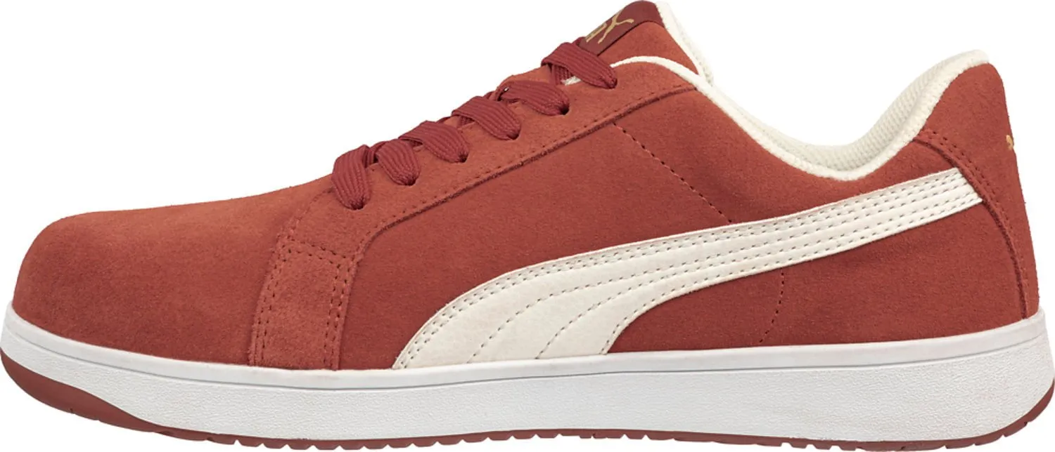 Puma Safety Low Red Suede Work Shoes - Men's Iconic, ASTM EH