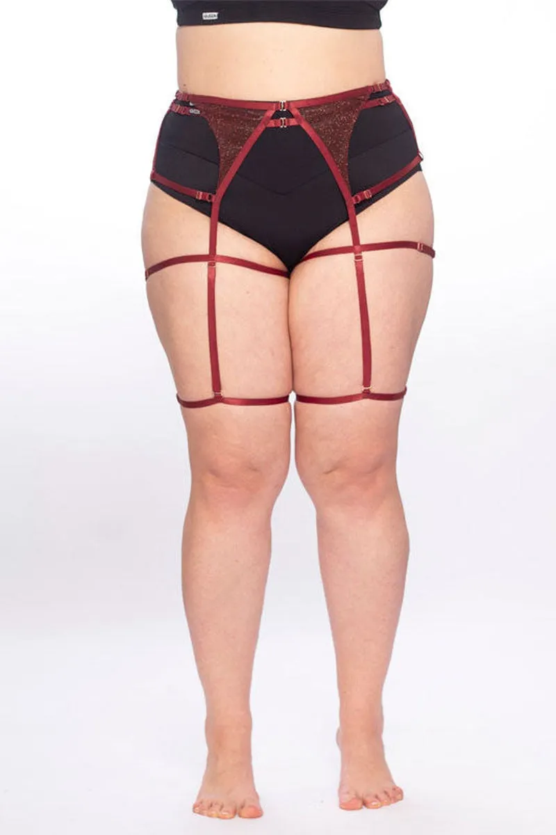 Queen Cherry Garter Belt - Shine.