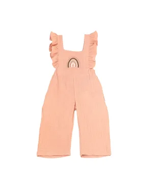 Rainbow Blush Overall - Muslin