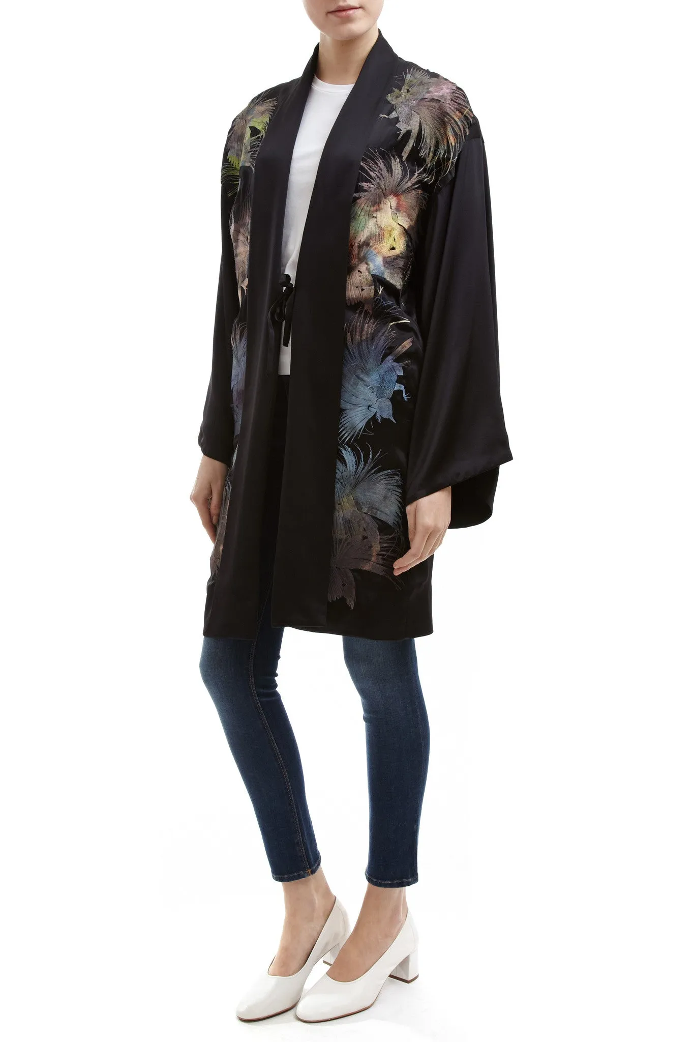 result: Black Davonna Short Kimono