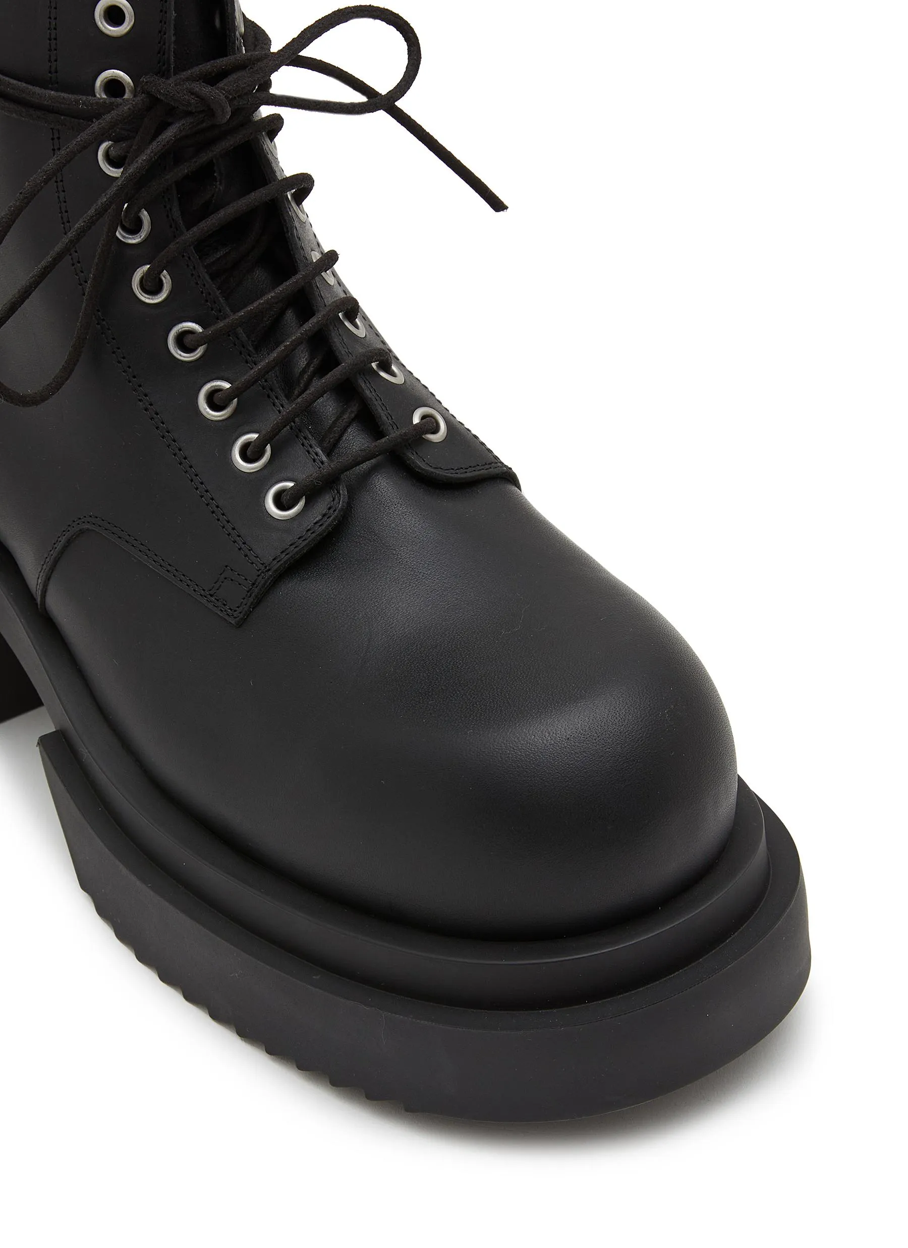 Rick Owens Army Leather Low Bogun Boots