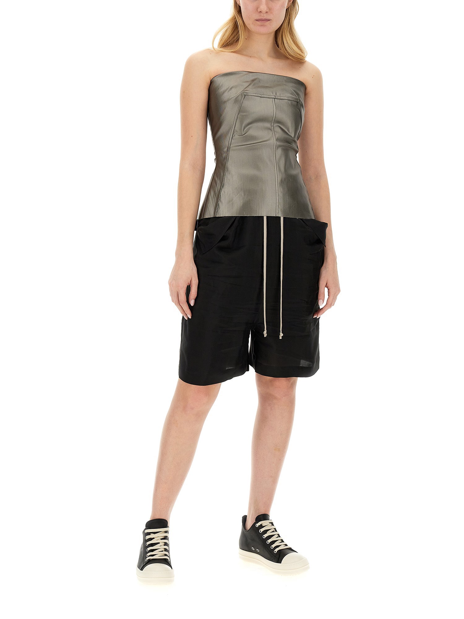 Rick Owens cotton bustier top.