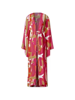 Rose Sirene Kimono - Abstract Design