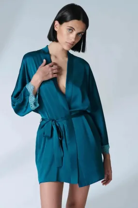 Satin Secrets Kimono, Large Size (UK 12-14)