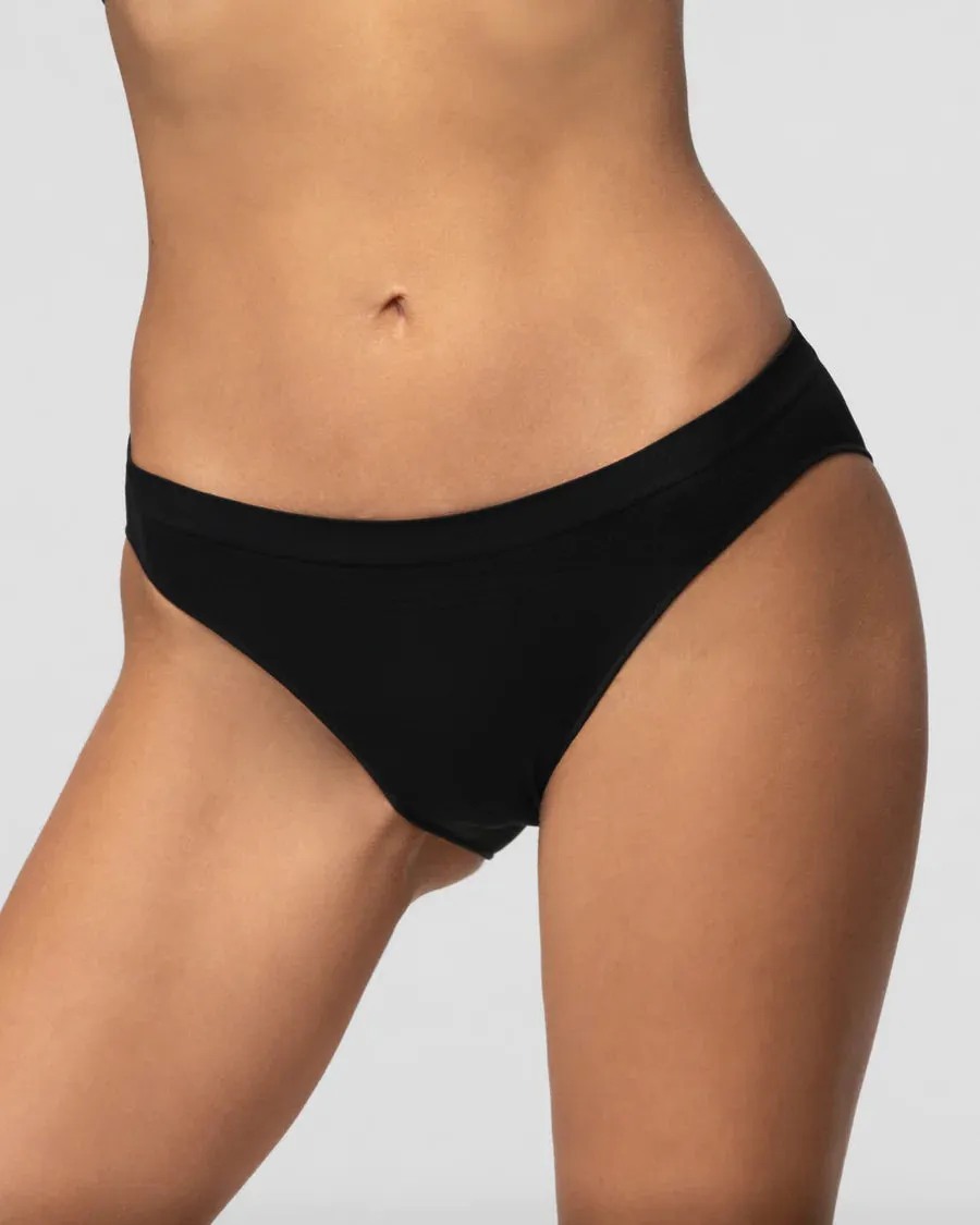 Seamless microfiber low rise bikini briefs - Italian made