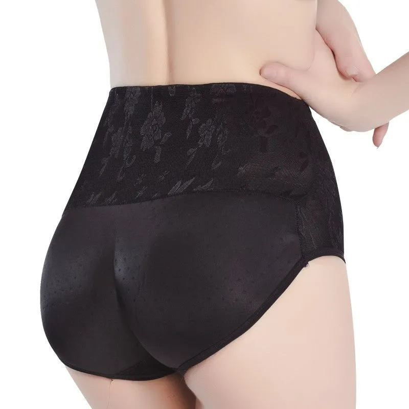 Seamless Tummy Control Shapewear Panty with Lace - High Waist Slimming Girdle Underwear