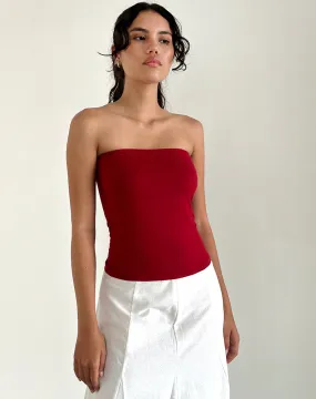 Shaelo Bandeau Top - Adrenaline Red