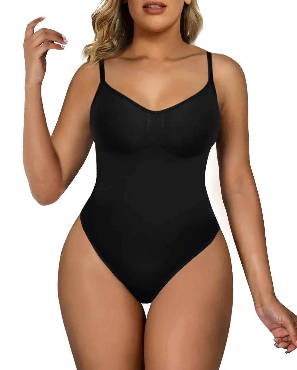 SHAPERX Tummy Control Shapewear Bodysuit with Butt Lift - Seamless Design