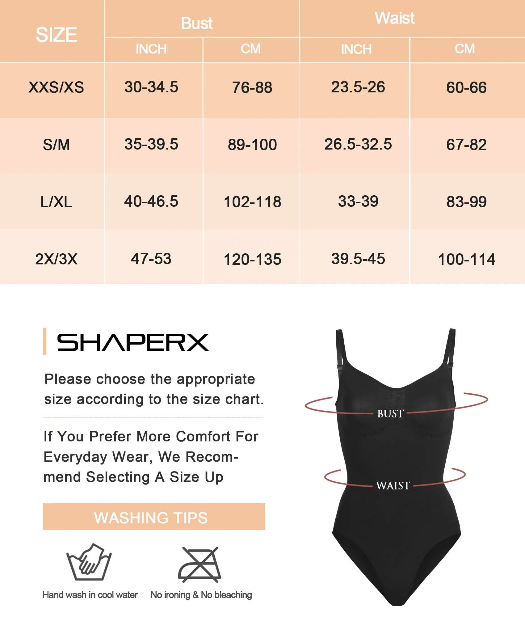 SHAPERX Tummy Control Shapewear Bodysuit with Butt Lift - Seamless Design