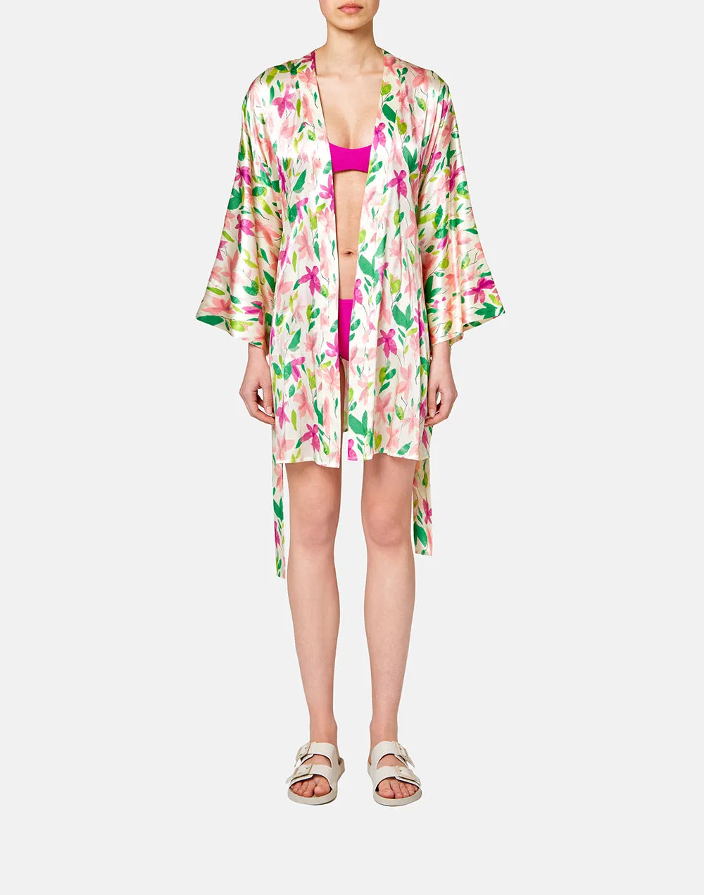 Short Silk Kimono