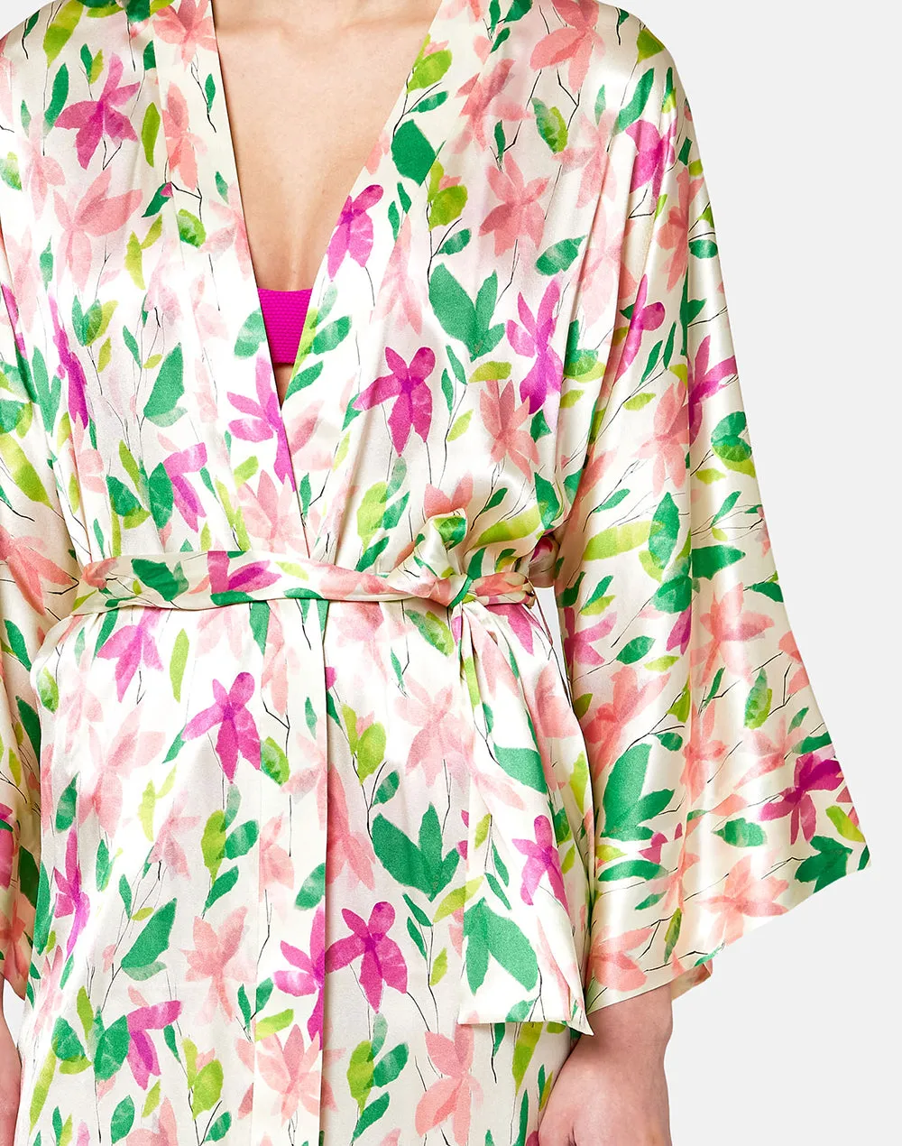 Short Silk Kimono