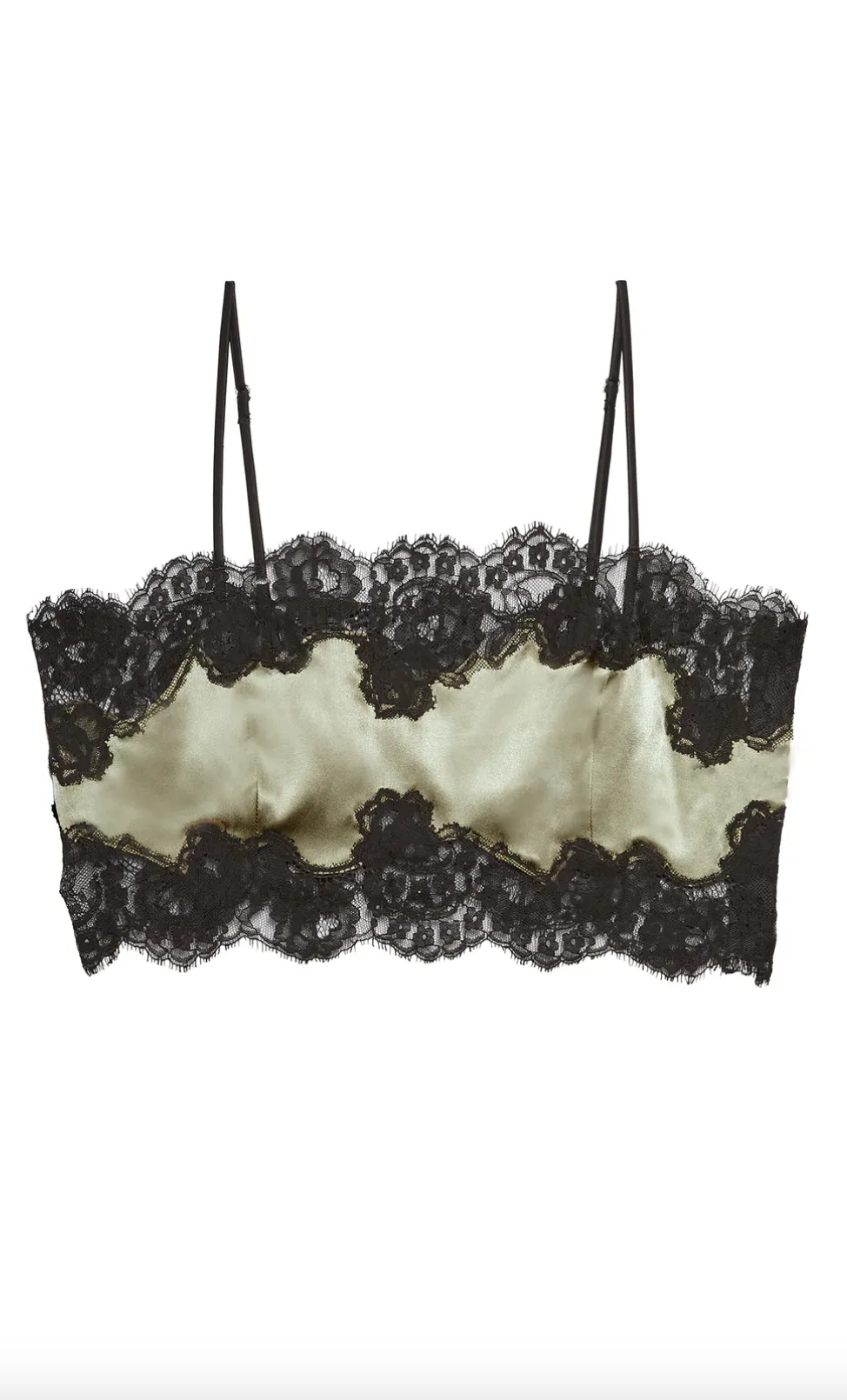 Silk Lace Bandeau Top - Elegant Strapless Lingerie by Millo