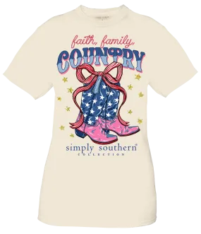 Simply Southern USA Country Boots T-Shirt - Google SEO friendly: Southern USA Country Boots T-Shirt.