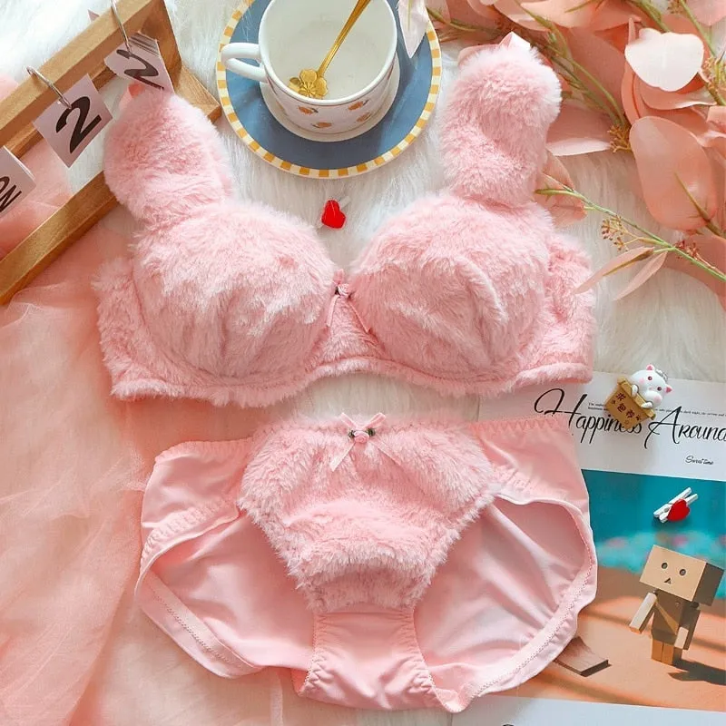 Soft Bunny Lingerie Set