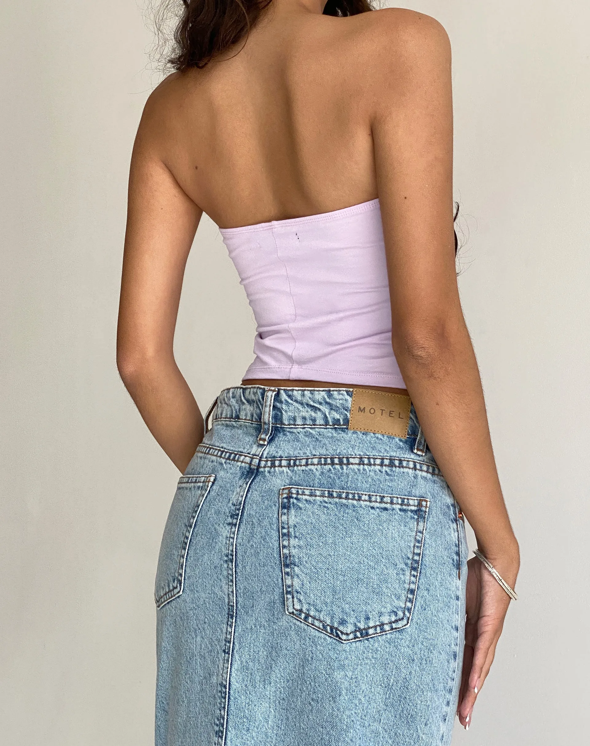 Soft Lilac Shae Bandeau Top