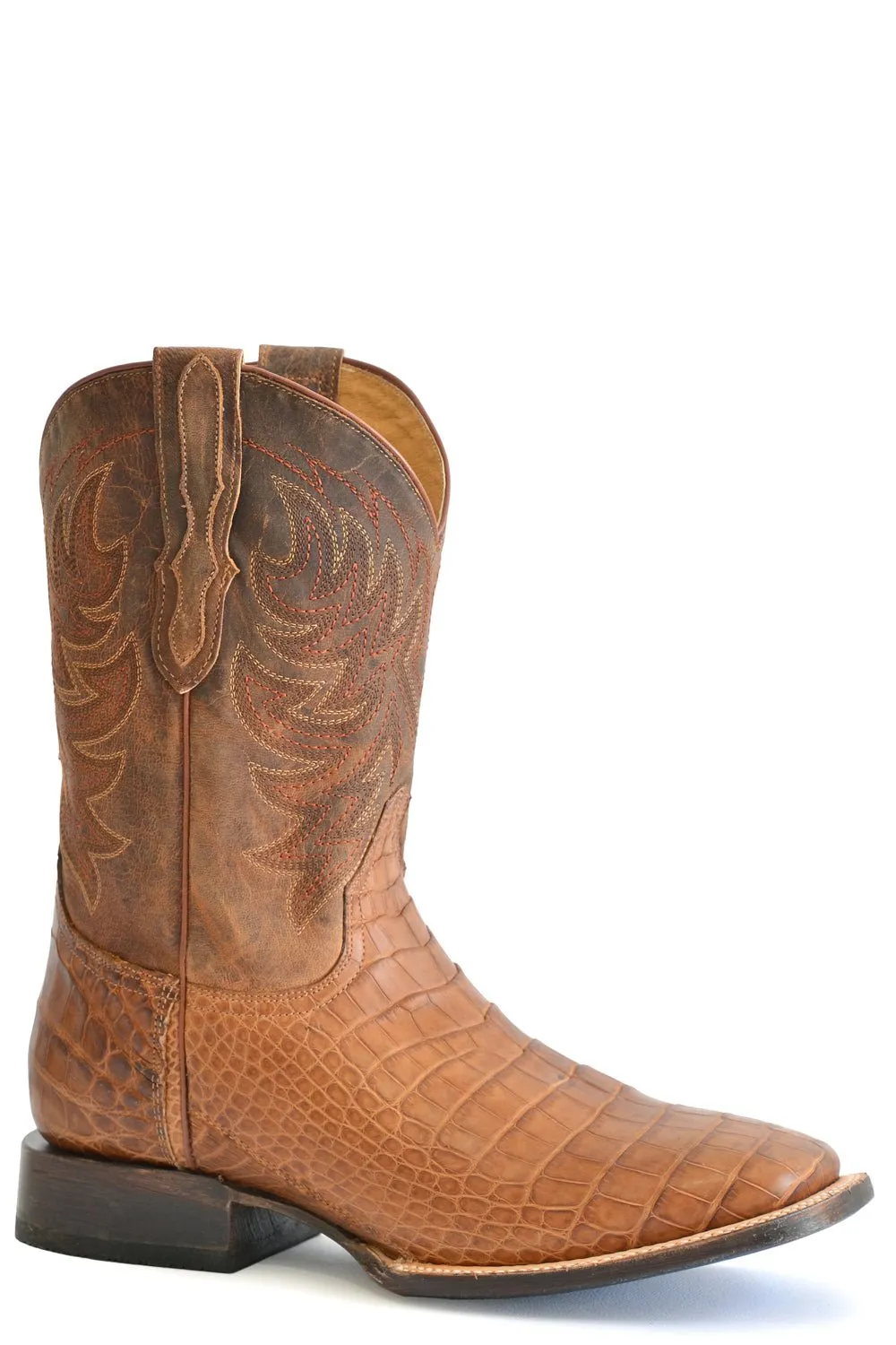 Stetson Men's Aces Oiled Tan Alligator Leather Boots