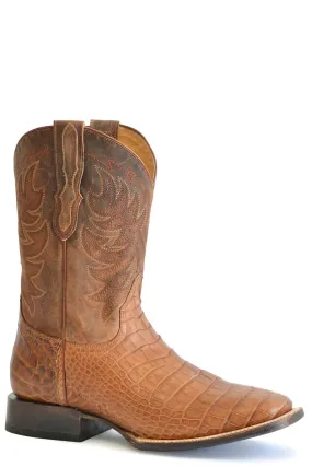 Stetson Men's Aces Oiled Tan Alligator Leather Boots