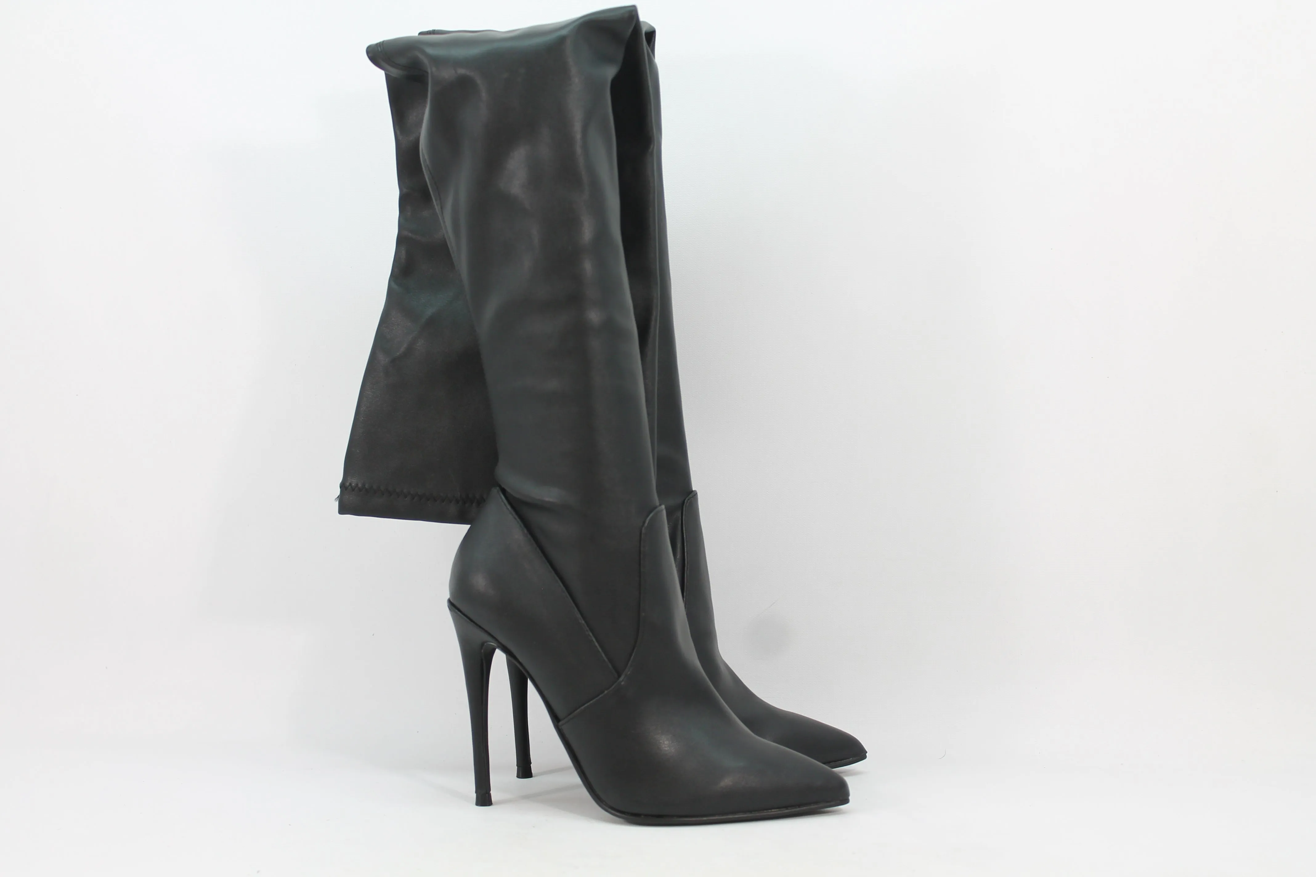 Steve Madden Dade Black Boots for Women 5M