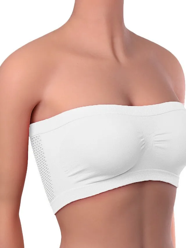 Stylish Nylon Bandeau Top for Women - Comfortable and Fashionable Option for Warm Seasons