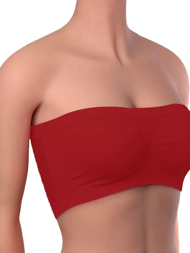 Stylish Nylon Bandeau Top for Women - Comfortable and Fashionable Option for Warm Seasons