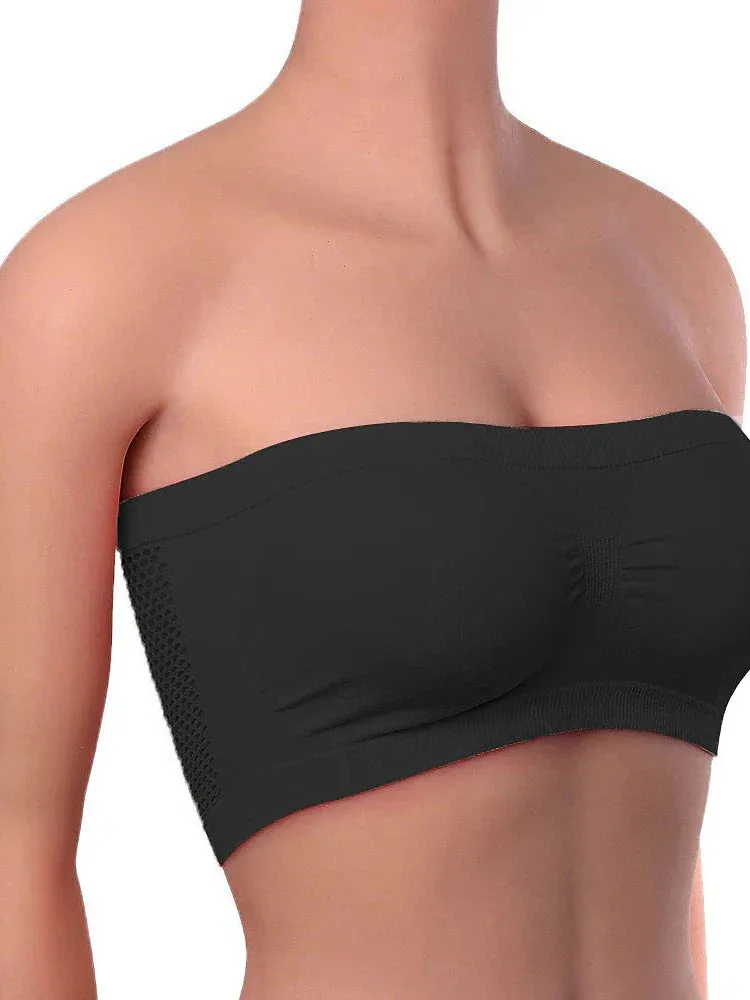 Stylish Nylon Bandeau Top for Women - Comfortable and Fashionable Option for Warm Seasons