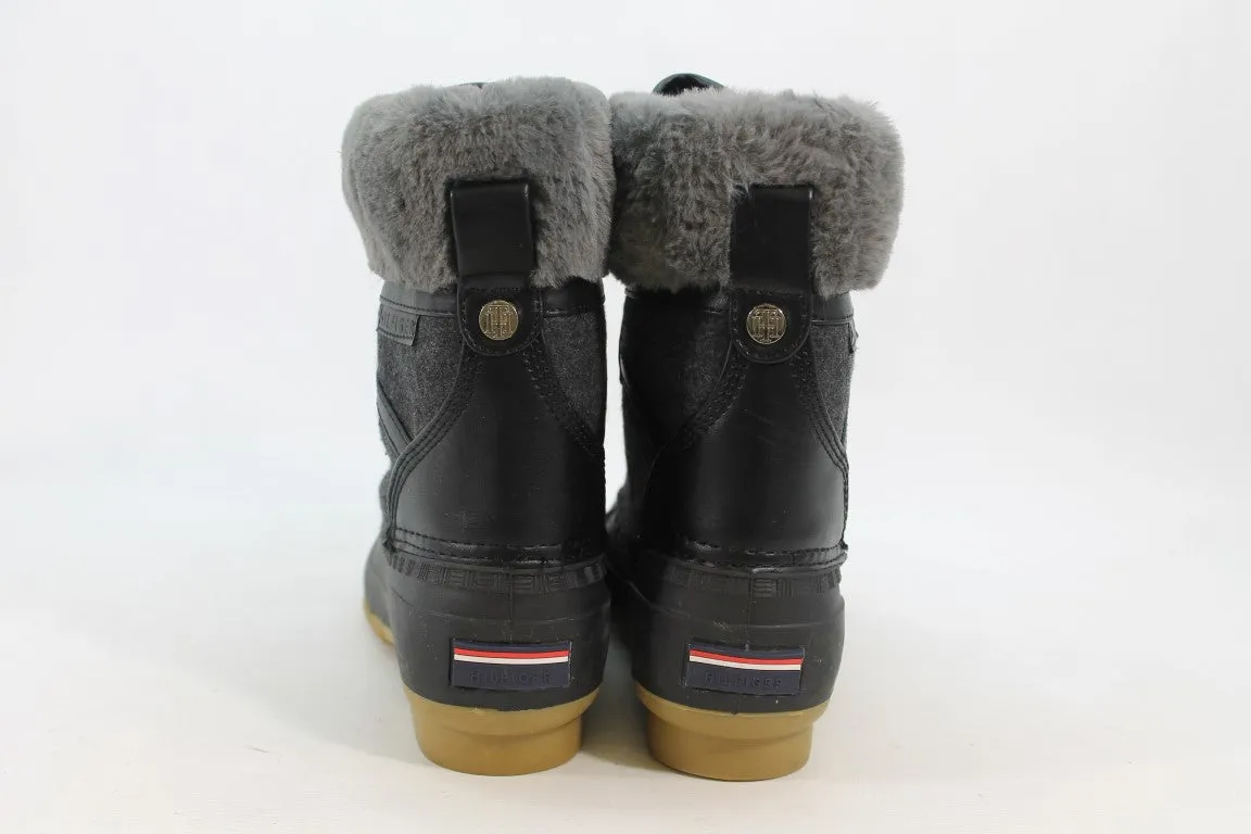 Tommy Hilfiger Rian 2 Women's Black Boots - Size 7M (ZAP18008)