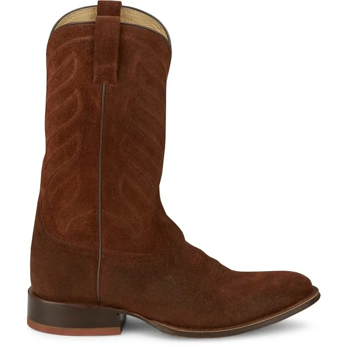 Tony Lama Men's Amado Brown Suede Cowboy Boot