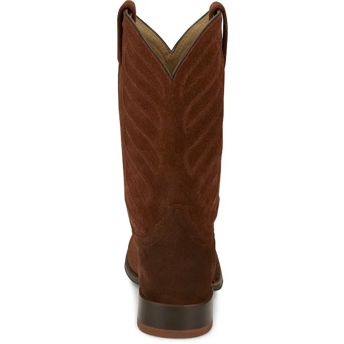 Tony Lama Men's Amado Brown Suede Cowboy Boot