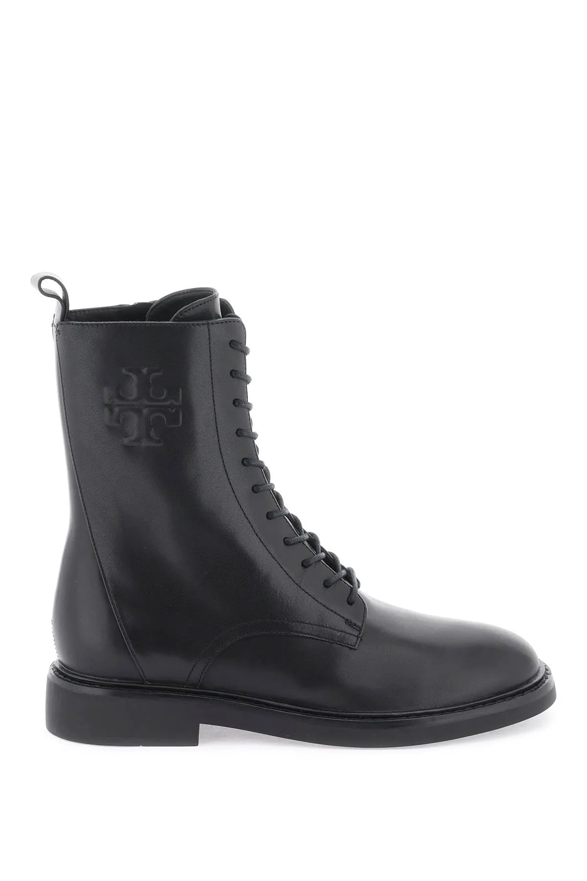 Tory Burch Double T Combat Boots - Perfect Black (Item 154336)