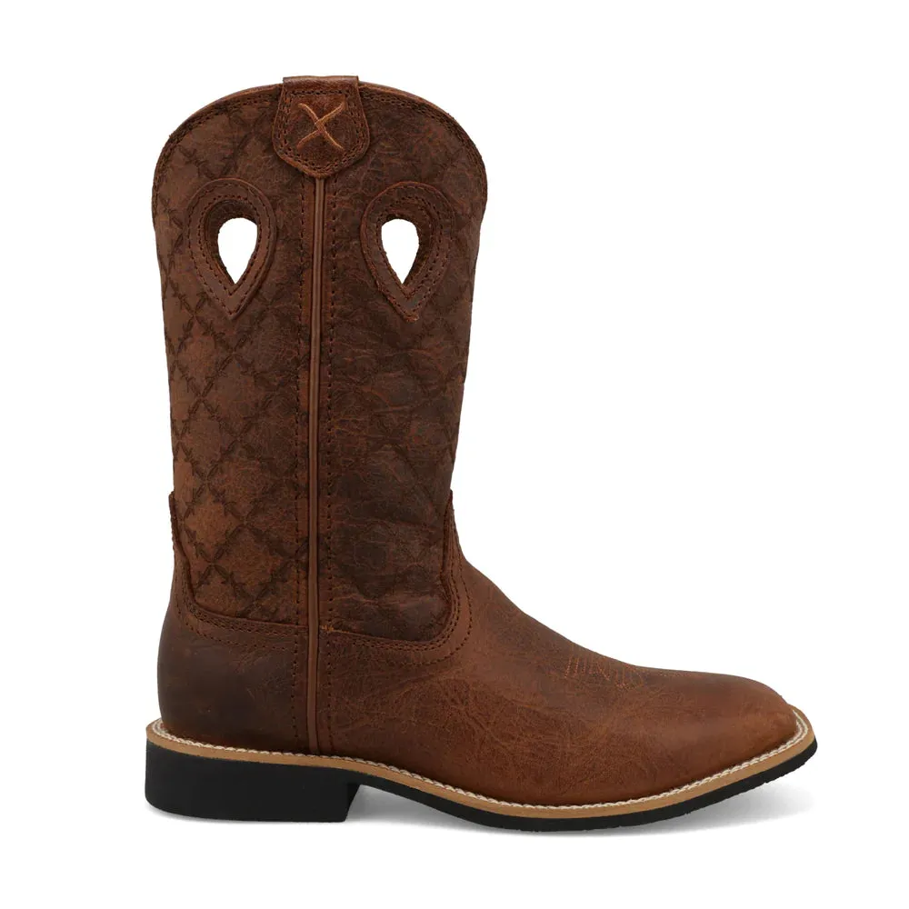 Twisted X Youth Top Hand Boot - Rawhide & Brown Patina