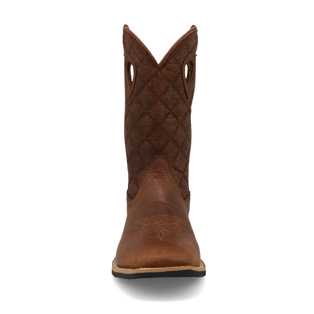 Twisted X Youth Top Hand Boot - Rawhide & Brown Patina