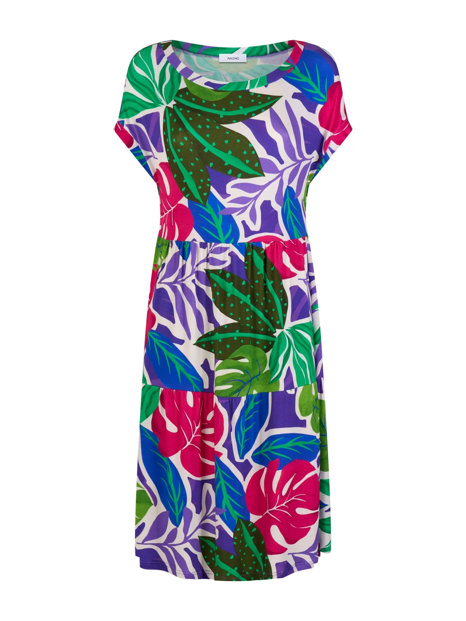 Viscose Summer Dress - Prism Violet Print