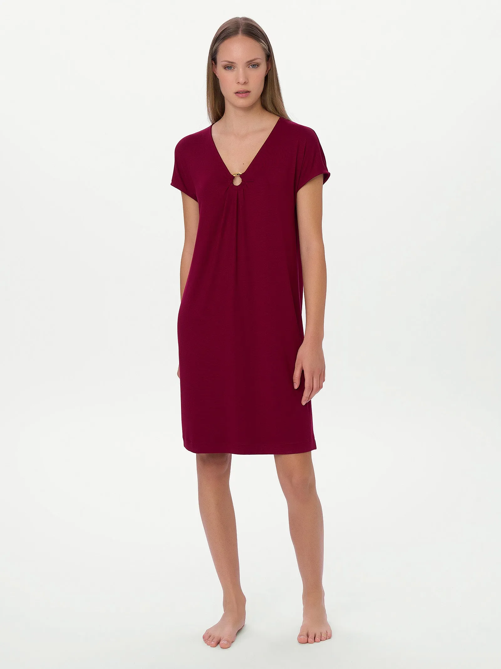 Viscose Summer Dress - Smoke Pine