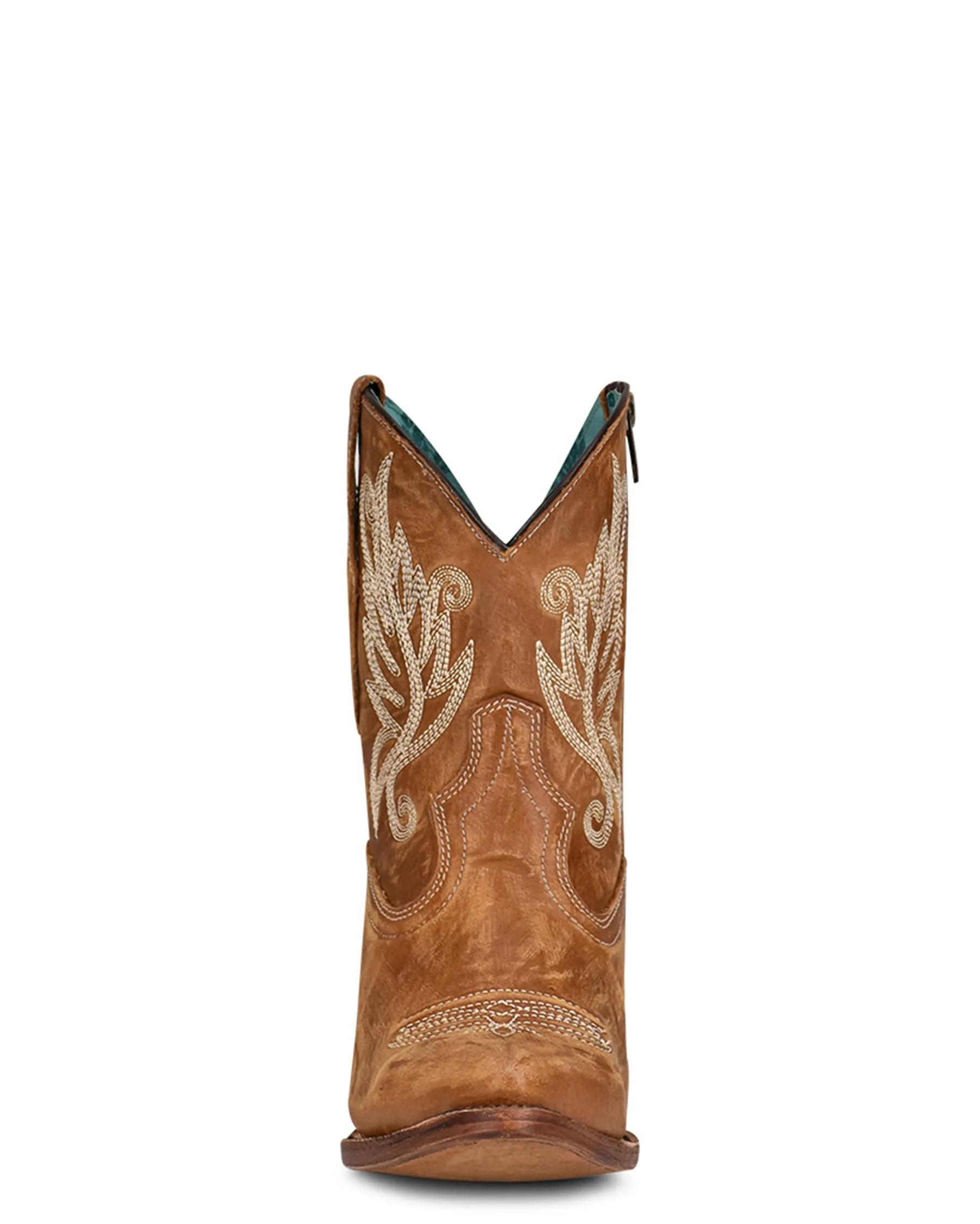 Western Women's Short Boots with Stitching