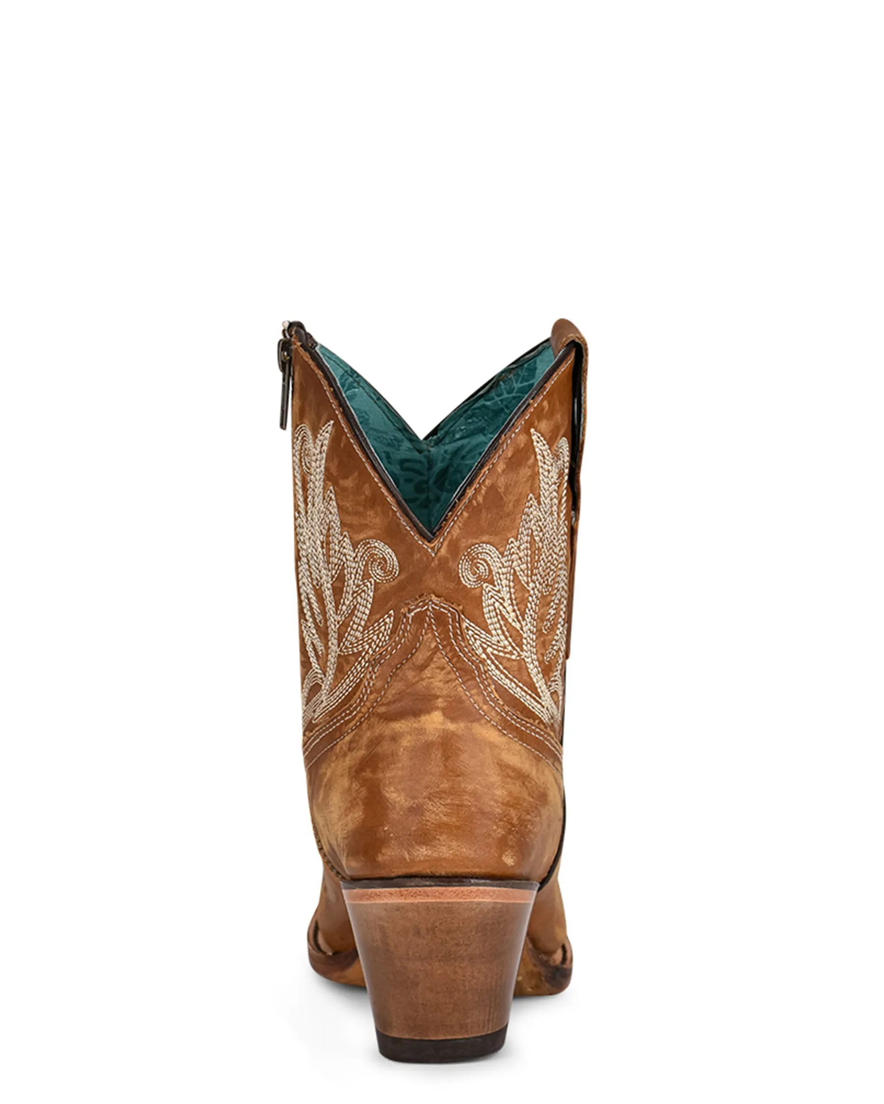 Western Women's Short Boots with Stitching