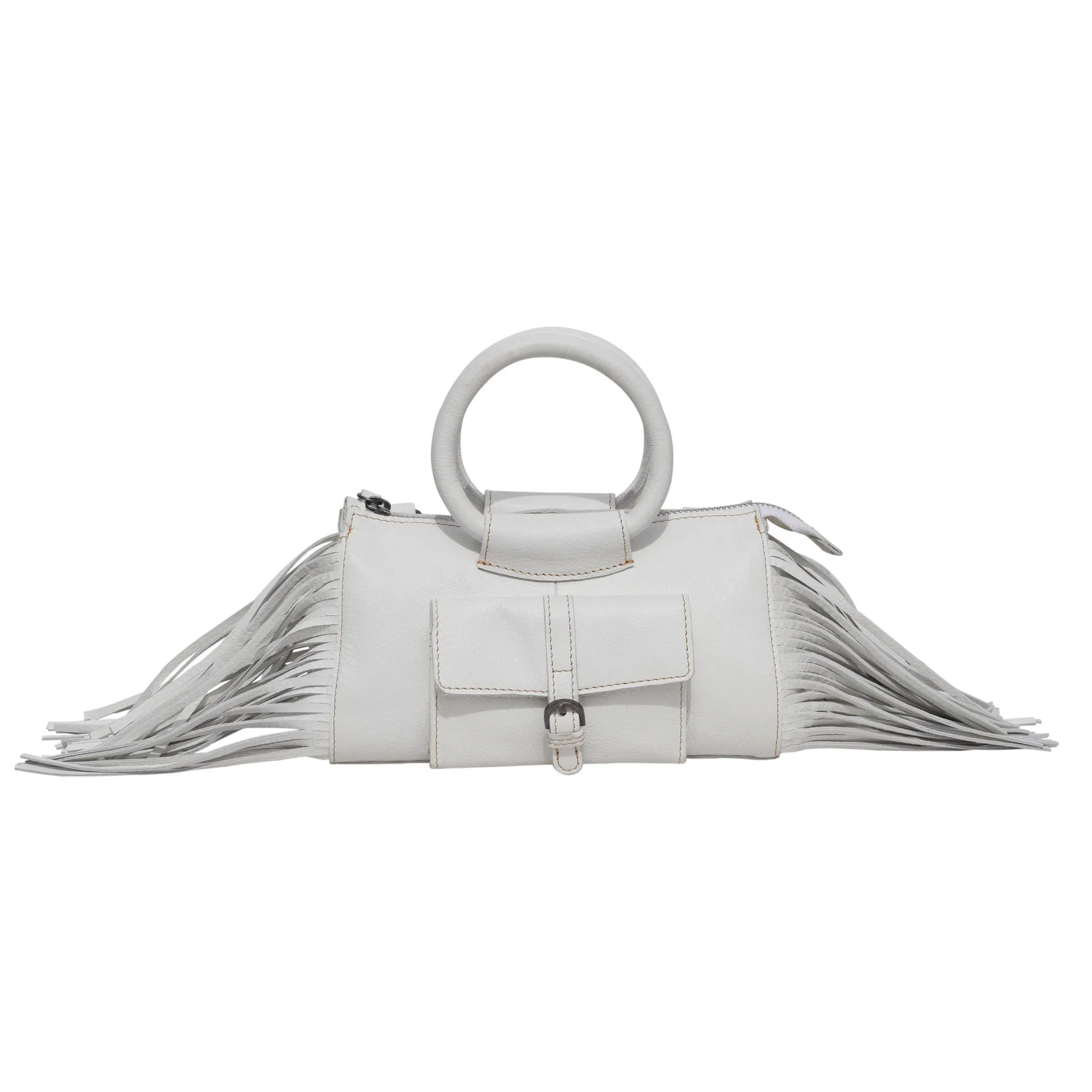 White Canyon Leather Crossbody Bag