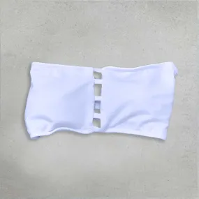 White Strappy Bandeau Top