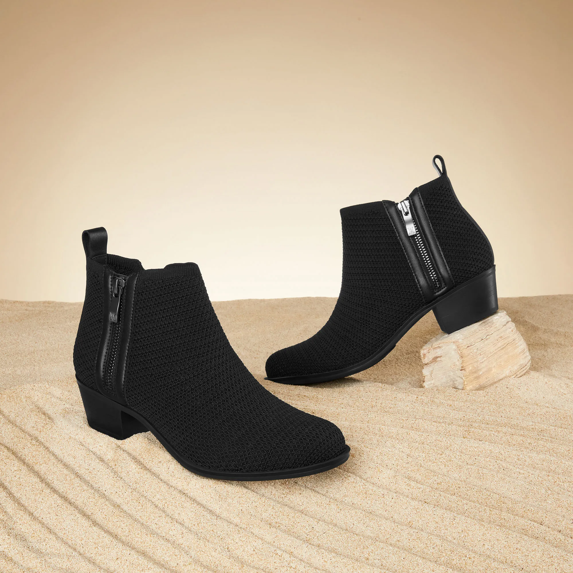 Zip Up Western Ankle Boots - Taylor | Shop Now